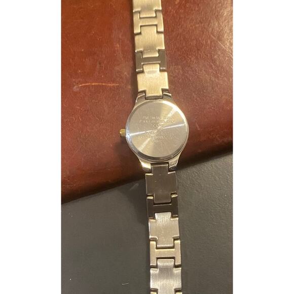 Anne Klein II Ladies 20mm Two Tone Watch, Date Window - Picture 4 of 4